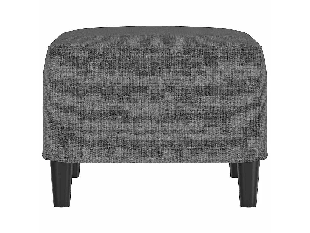 Poggiapiedi Grigio Scuro 60x50x41 cm in Tessuto