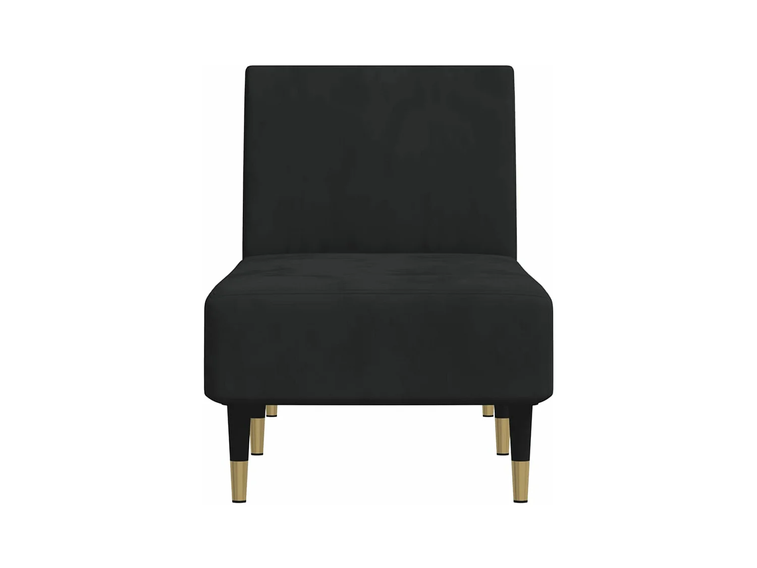 Sofá diván de terciopelo negro