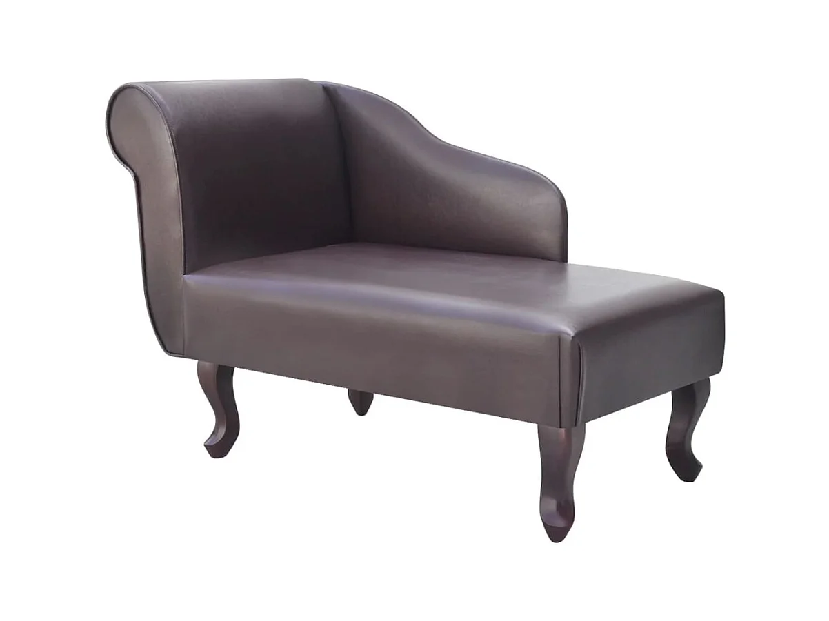 Chaise longue Marron Similicuir