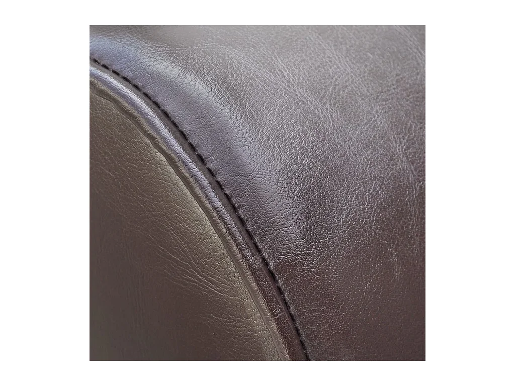 Chaise longue kunstleer bruin