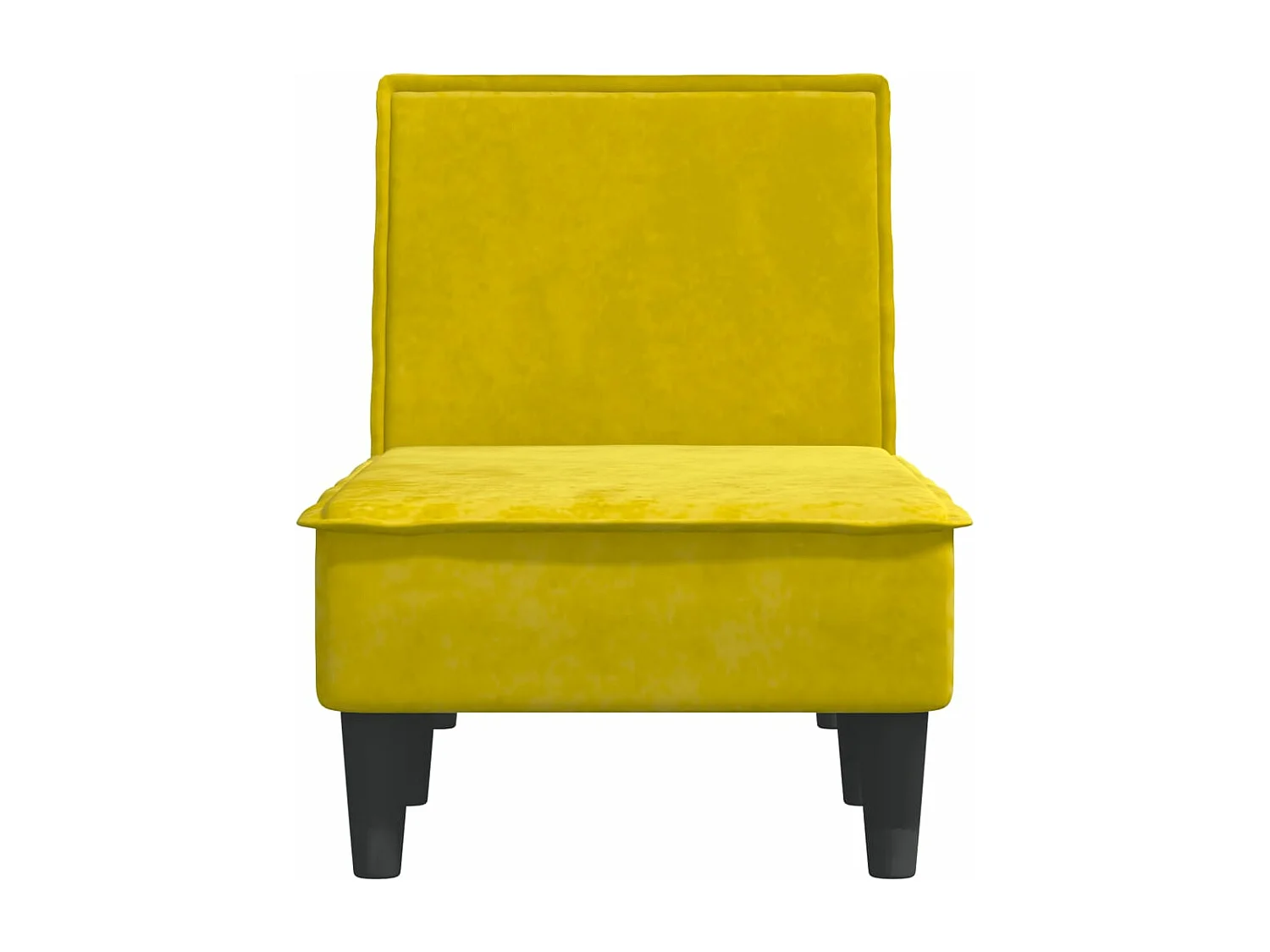 Sofá diván de terciopelo amarillo