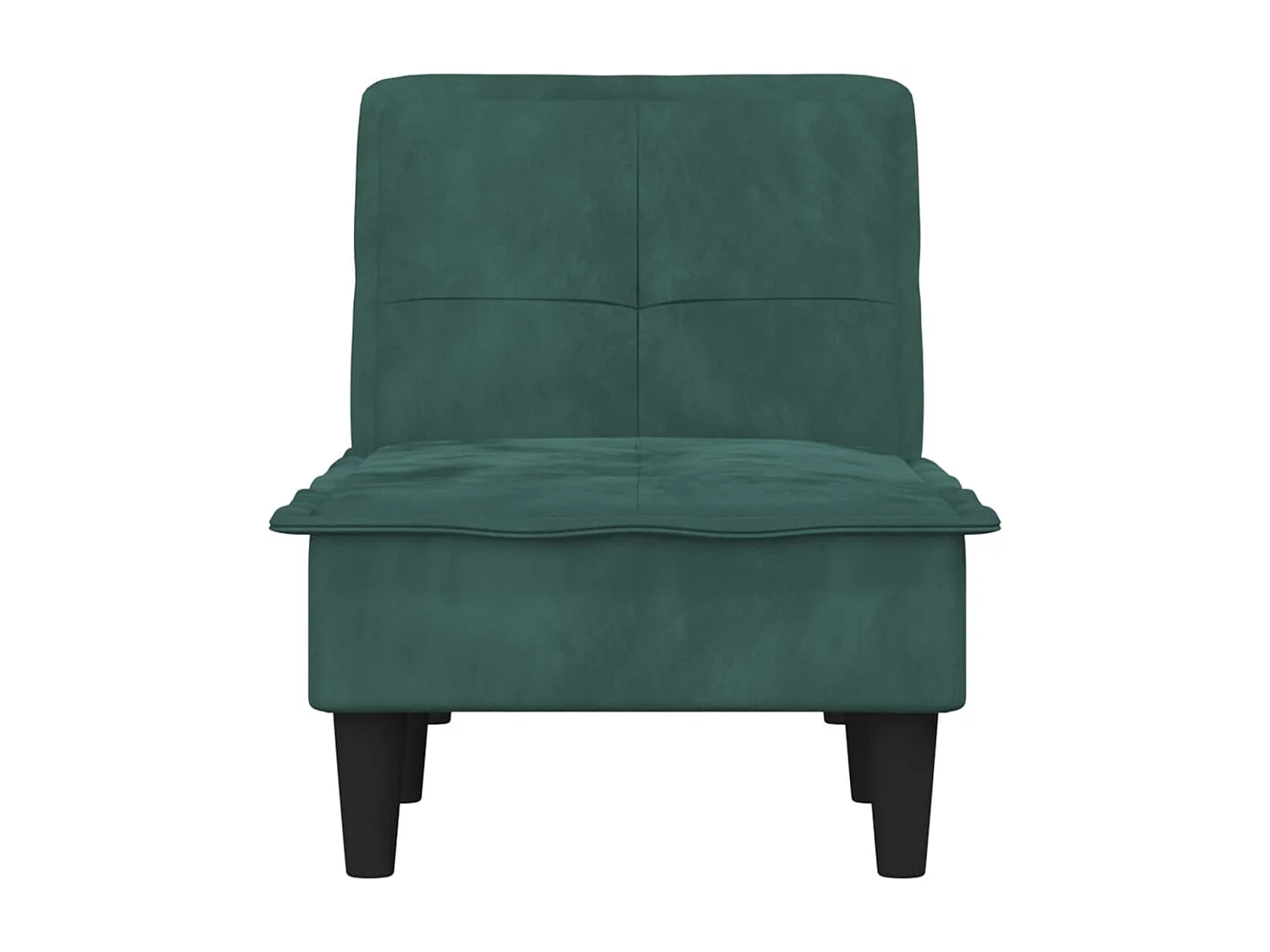 Chaise Longue in Velluto Verde Scuro