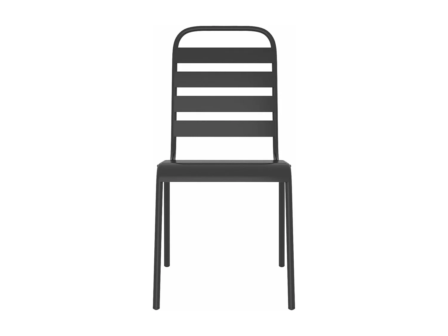 Ensemble à manger de jardin 9 pcs anthracite acier