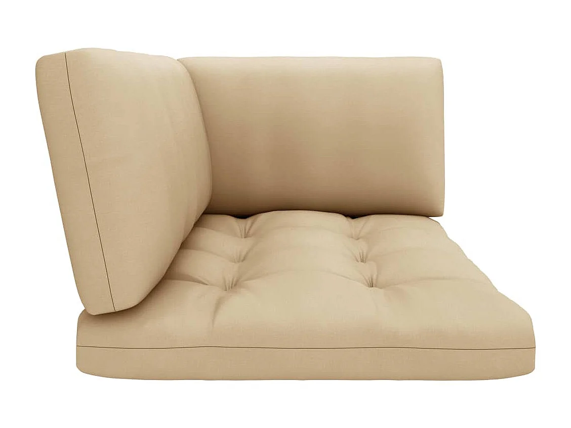 Tweezitsbank pallet met kussens zwart geïmpregneerd grenenhout