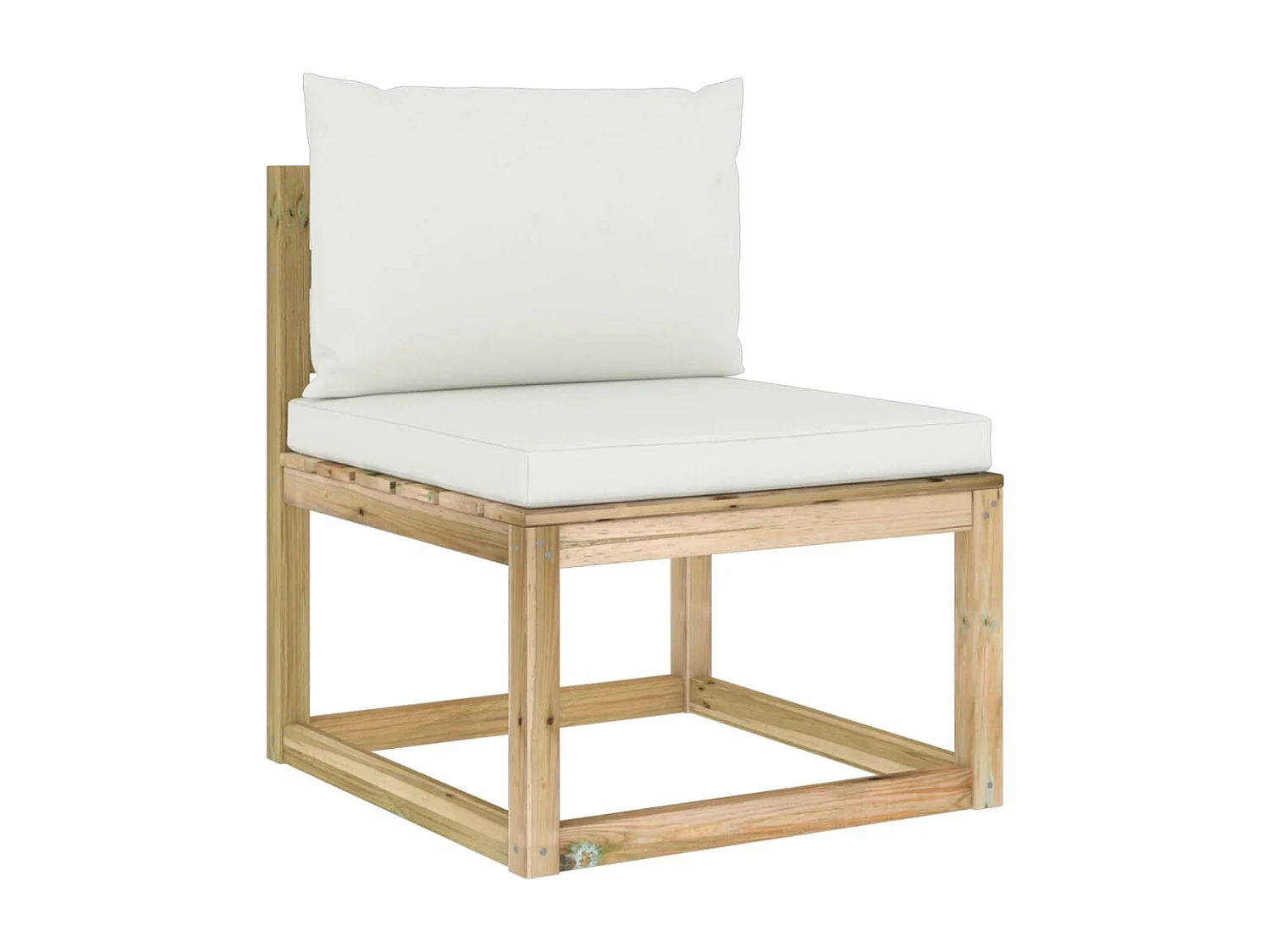 Salon de jardin 6 pcs avec coussins bois de pin imprégné