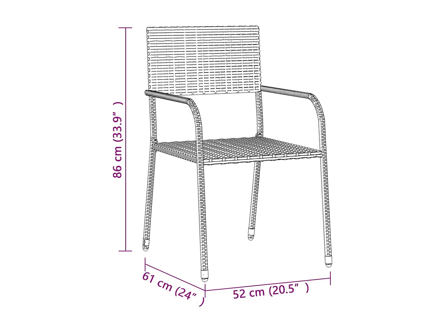 Mobilier à dîner d'extérieur 7 pcs Résine tressée Gris