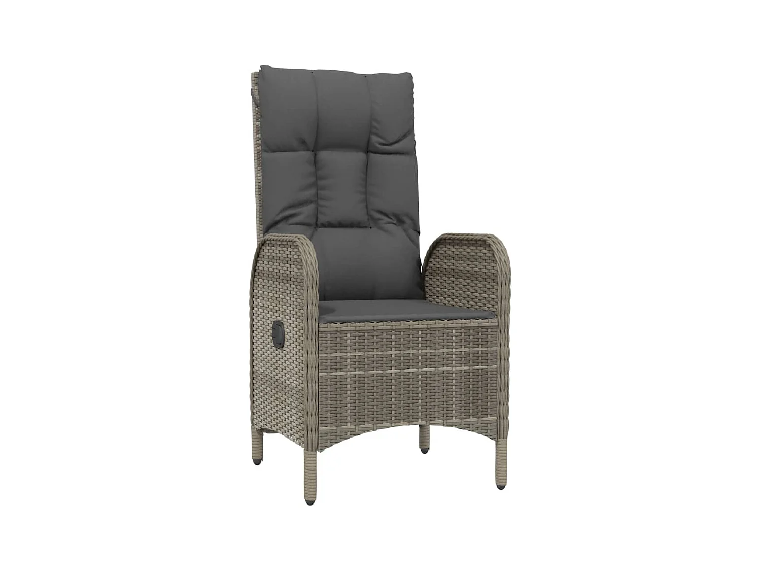 Ensemble à manger de jardin coussins 5 pcs noir et gris