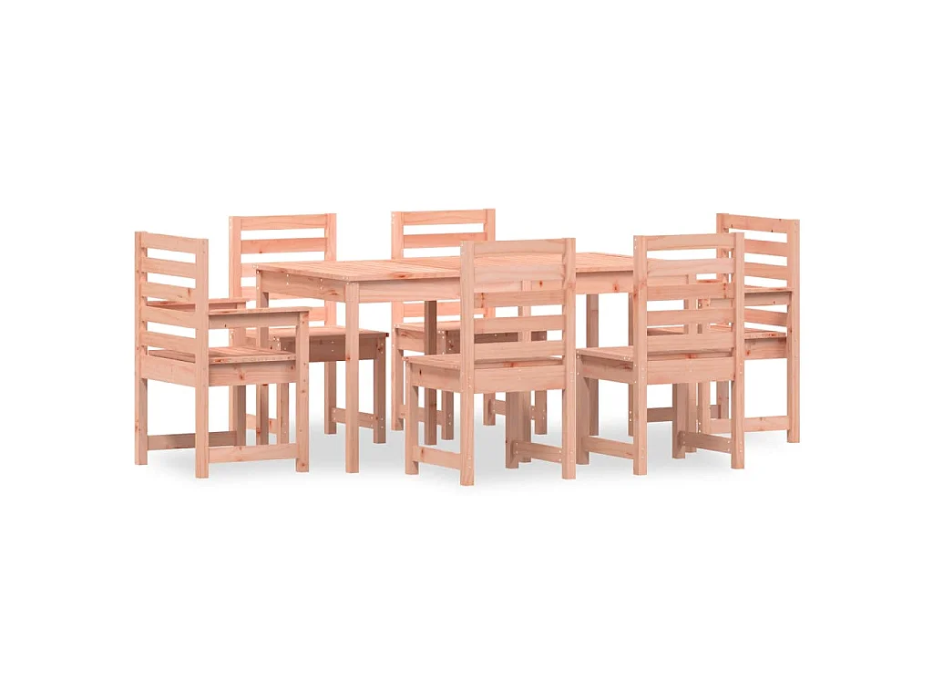 Ensemble à manger de jardin 7 pcs bois massif Douglas