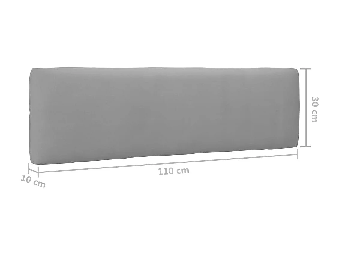 4 pcs conj. lounge paletes c/ almofadões pinho impregnado cinza