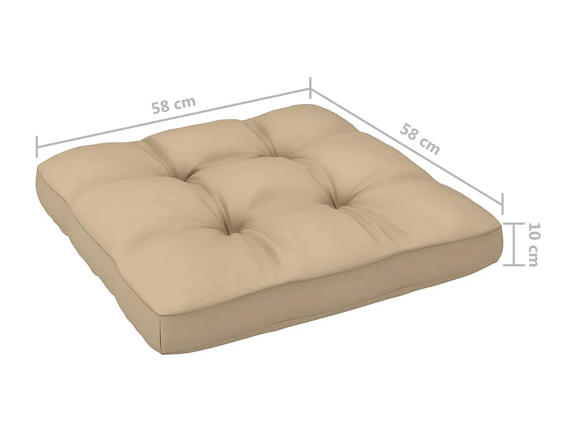 4-delige Loungeset pallet met kussens grijs geïmpregneerd hout