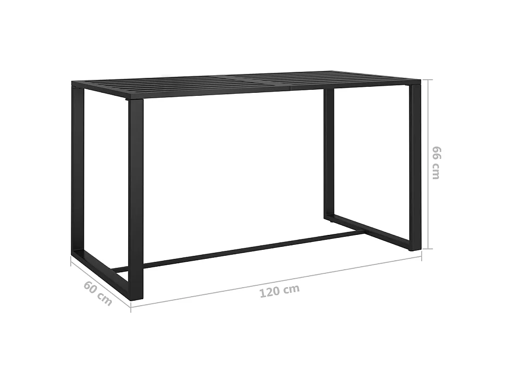 6 pcs conjunto lounge jardim com almofadões alumínio antracite