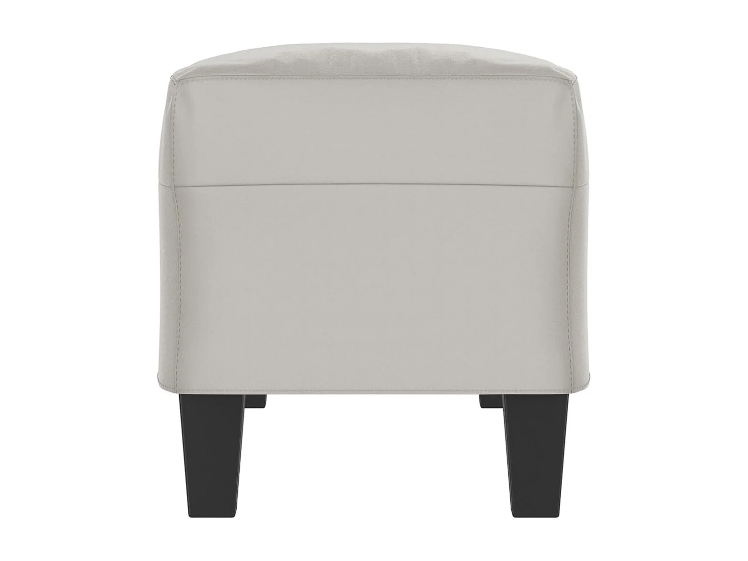 Banc Gris clair 100x35x41 cm Tissu microfibre