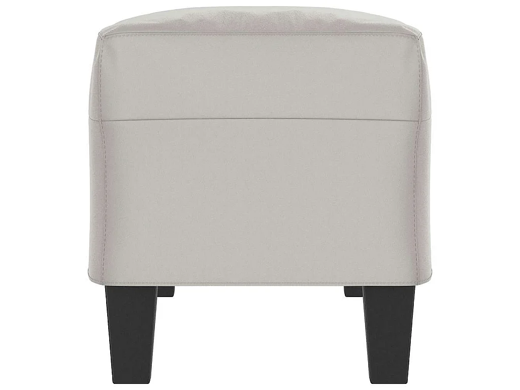 Bankje 100x35x41 cm microvezelstof stof lichtgrijs