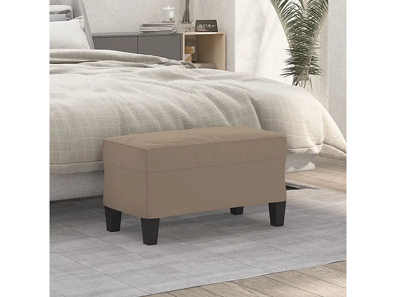 Panca tortora 70x35x41 cm in Microfibra