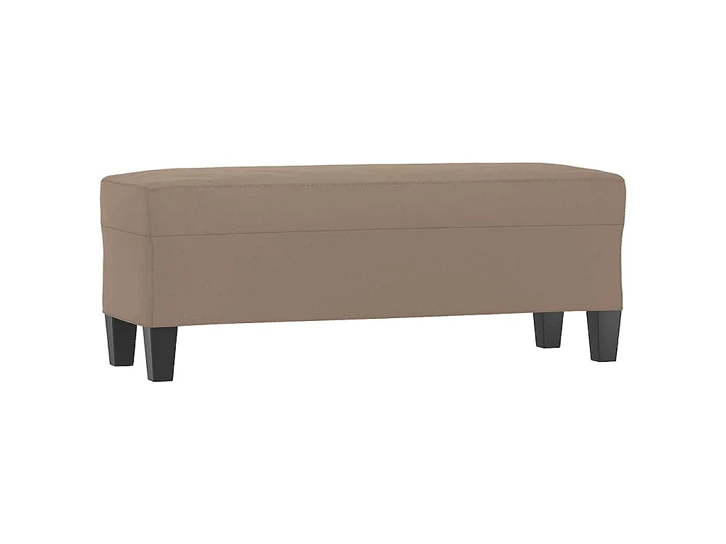 Banc Taupe 100x35x41 cm Tissu microfibre