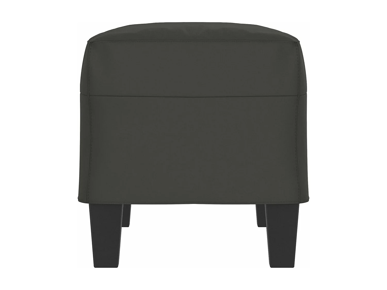 Banc Gris foncé 70x35x41 cm Tissu microfibre