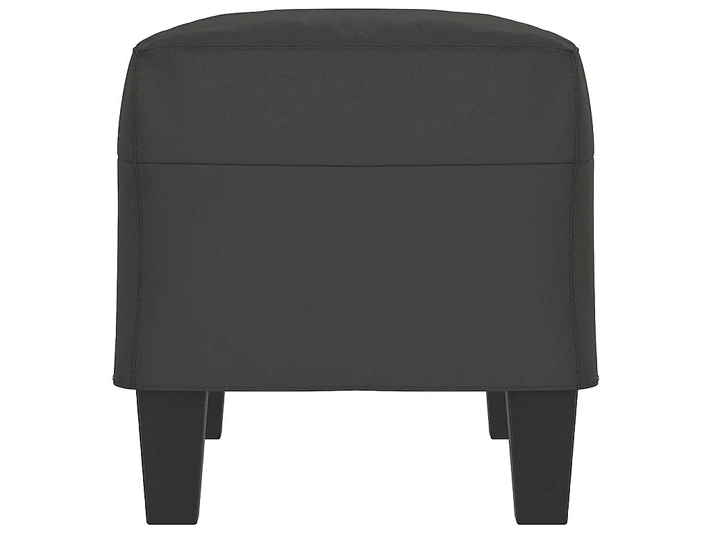 Bankje 70x35x41 cm microvezelstof donkergrijs