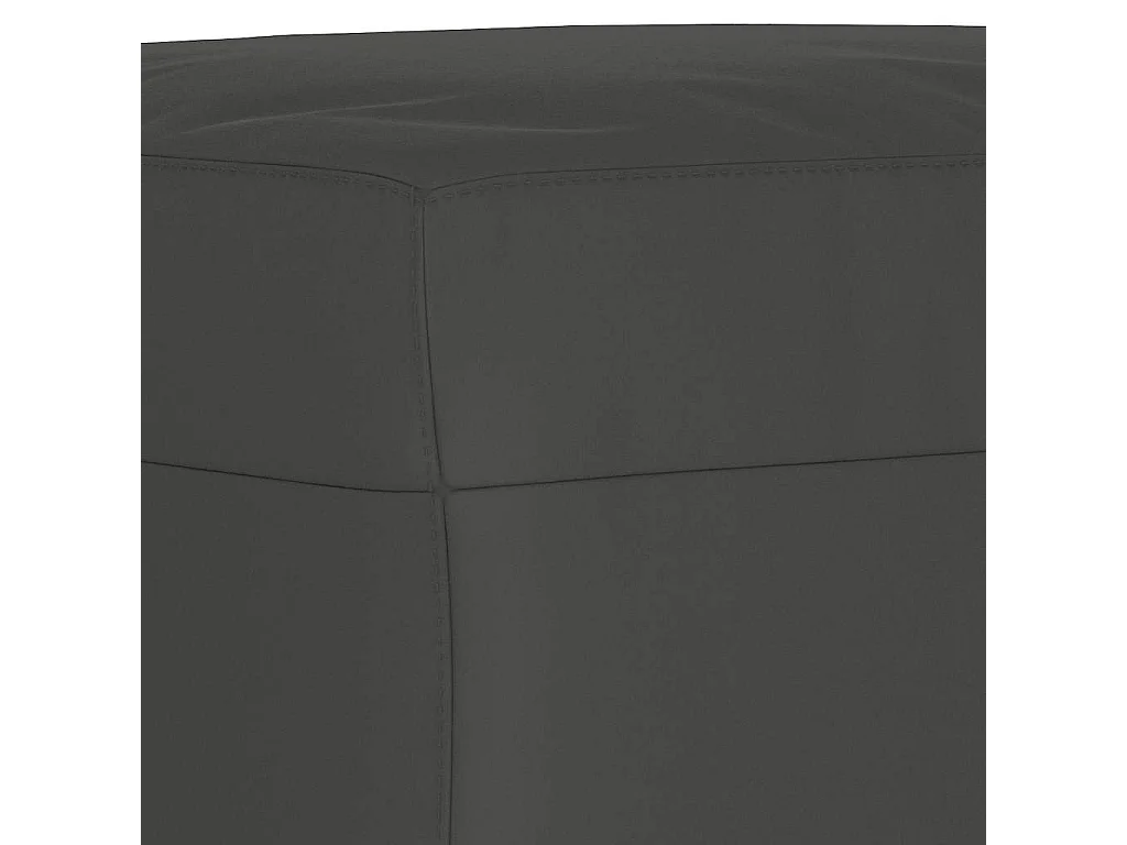 Bankje 70x35x41 cm microvezelstof donkergrijs