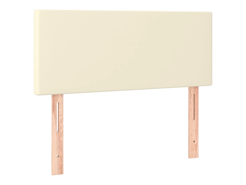 Hoofdbord 80x5x78/88 cm kunstleer crèmekleurig