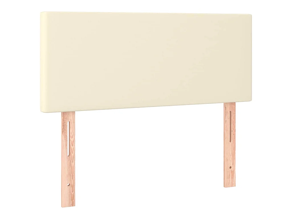 Hoofdbord 80x5x78/88 cm kunstleer crèmekleurig