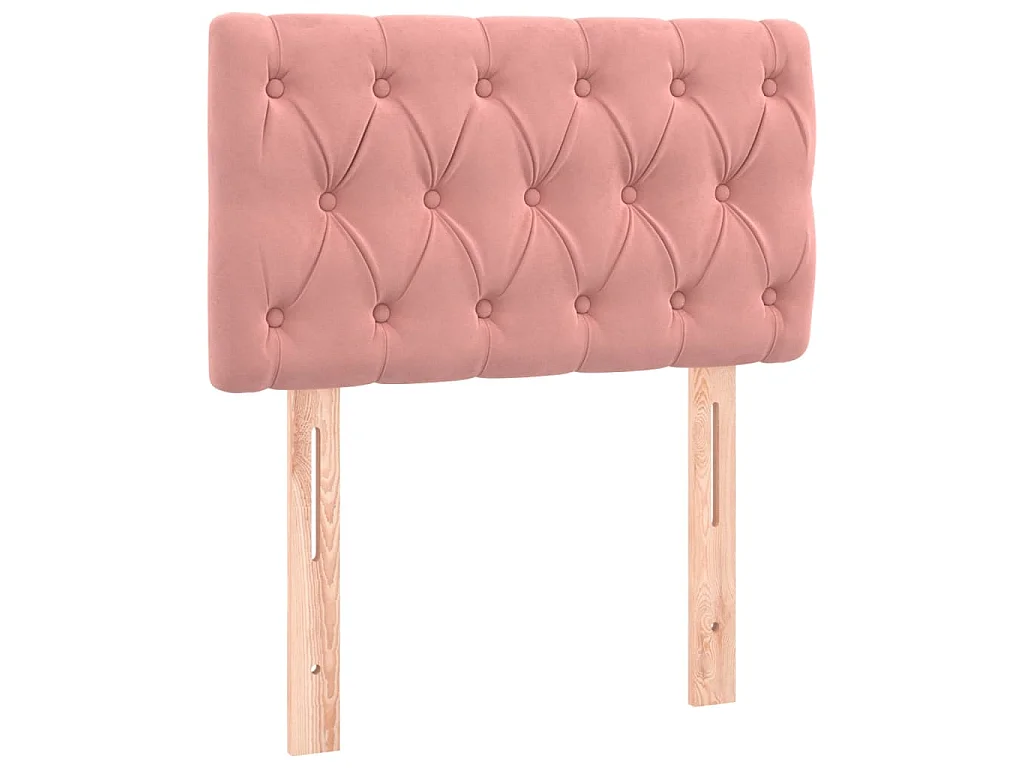 Tête de lit à LED Rose 80x7x78/88 cm Velours