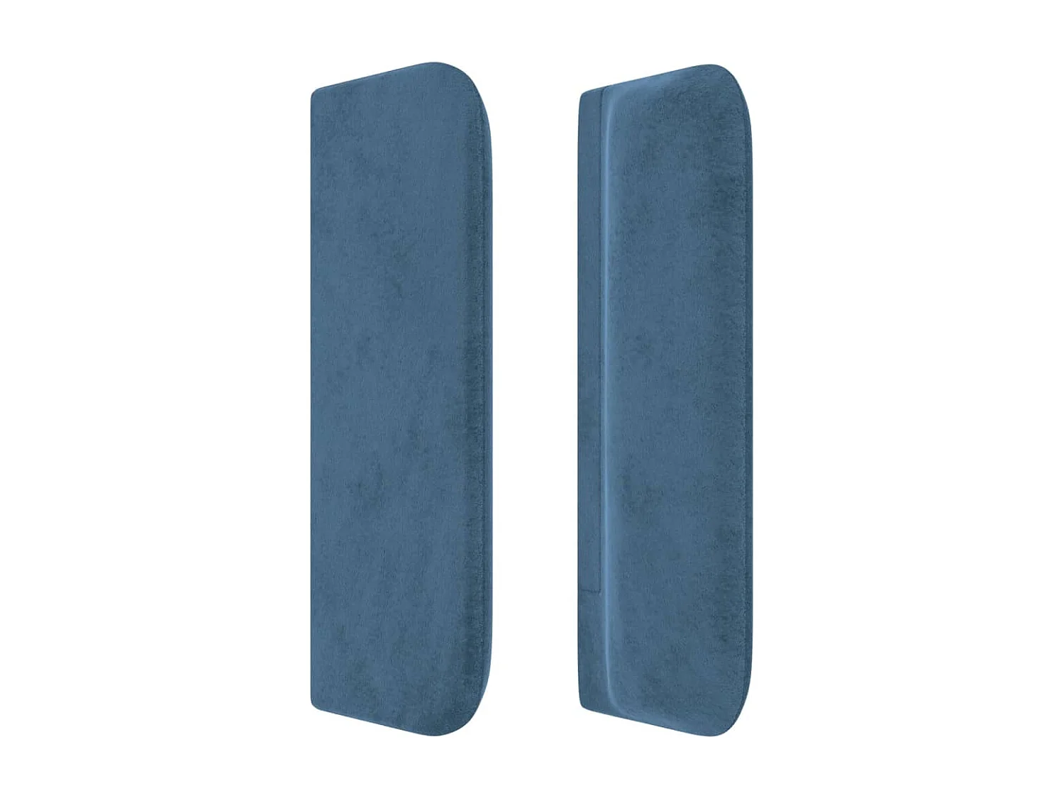 Cabecero de terciopelo azul oscuro 183x16x78/88 cm