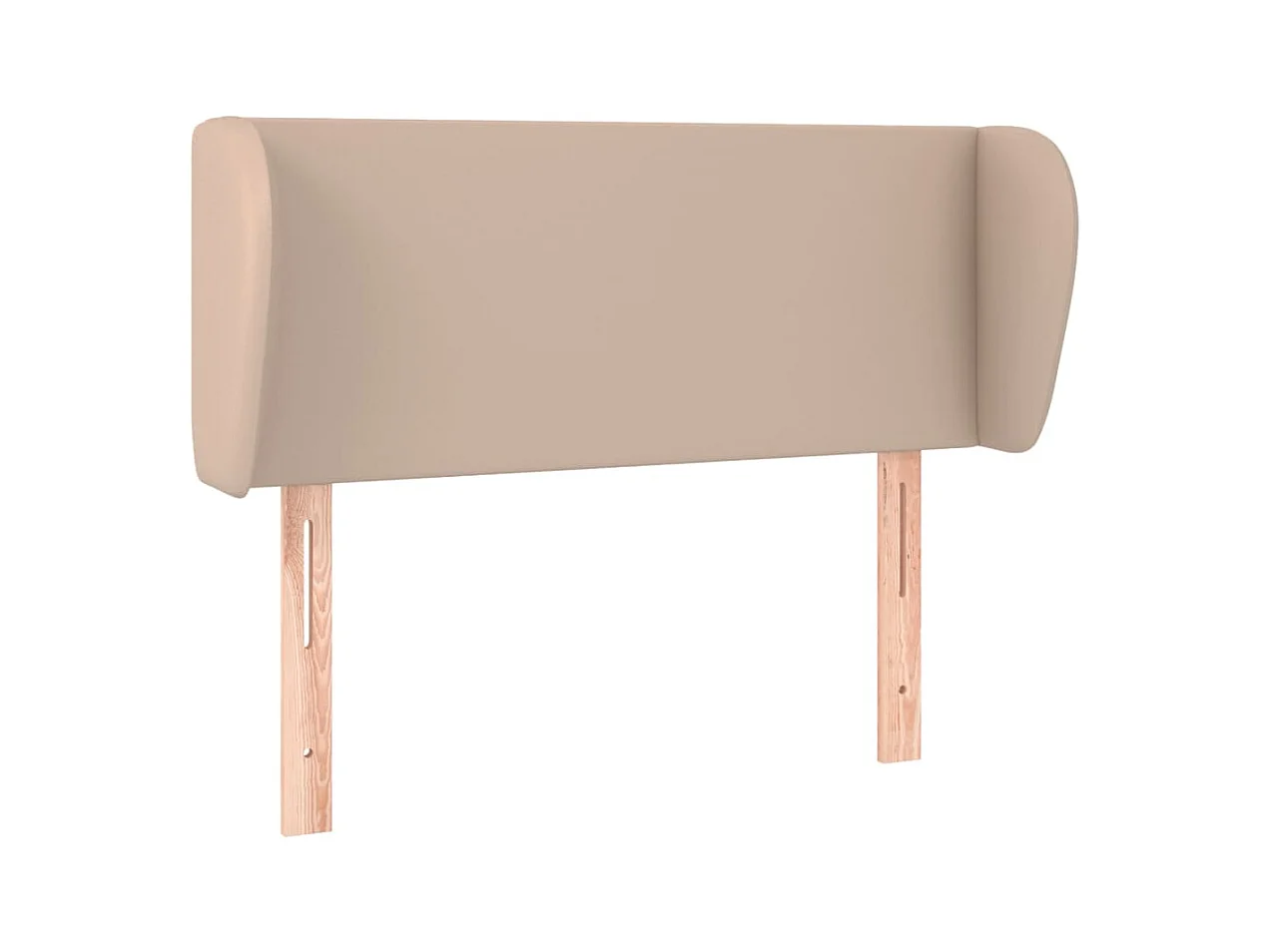 Kopfteil mit Ohren Cappuccino-Braun 83x23x78/88 cm Kunstleder
