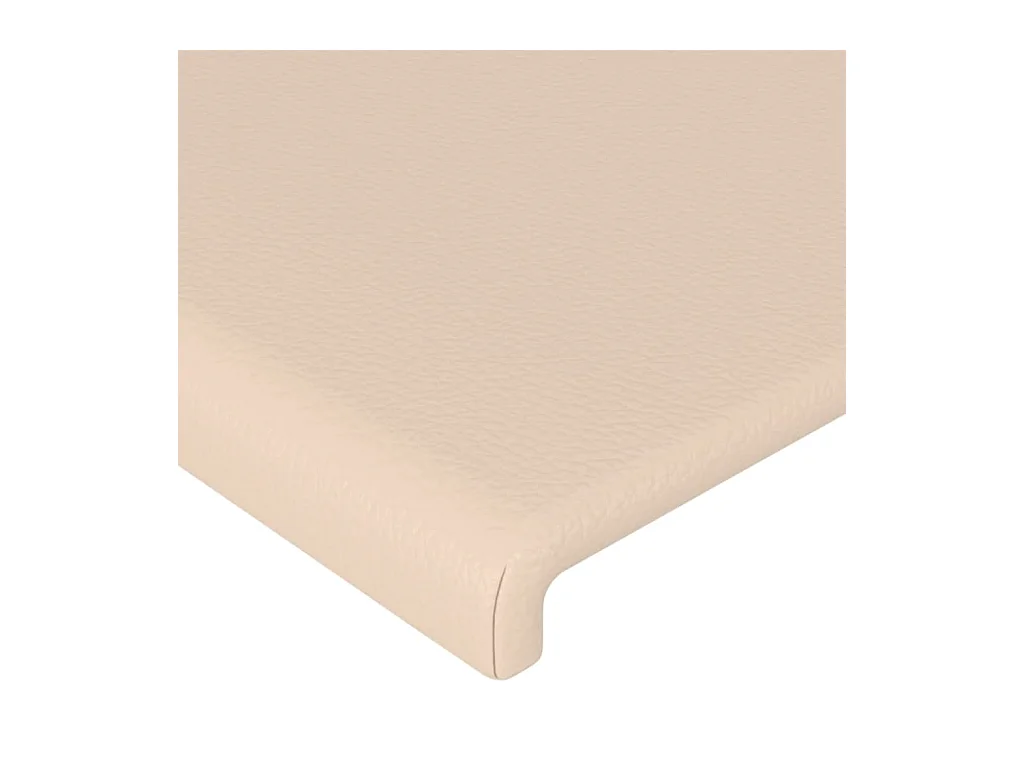 Kopfteil mit Ohren Cappuccino-Braun 83x23x78/88 cm Kunstleder