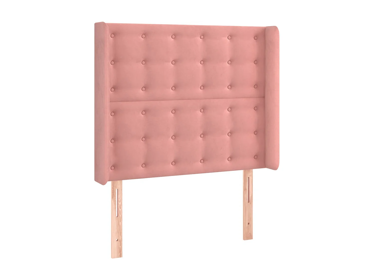 Kopfteil mit Ohren Rosa 83x16x118/128 cm Samt