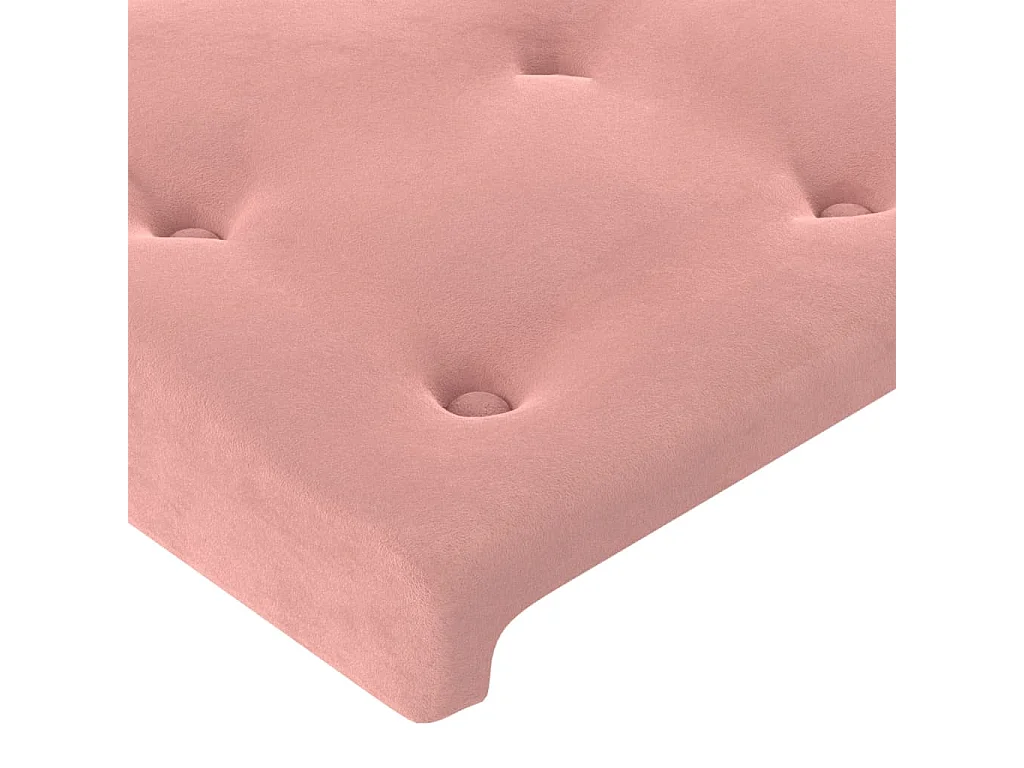 Têtes de lit Rose 160x5x78/88 cm Velours
