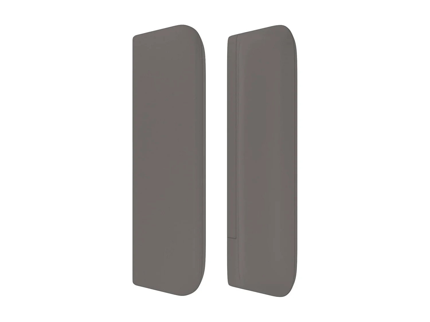 Testiera ad Orecchio Grigio 147x16x78/88 cm in Similpelle