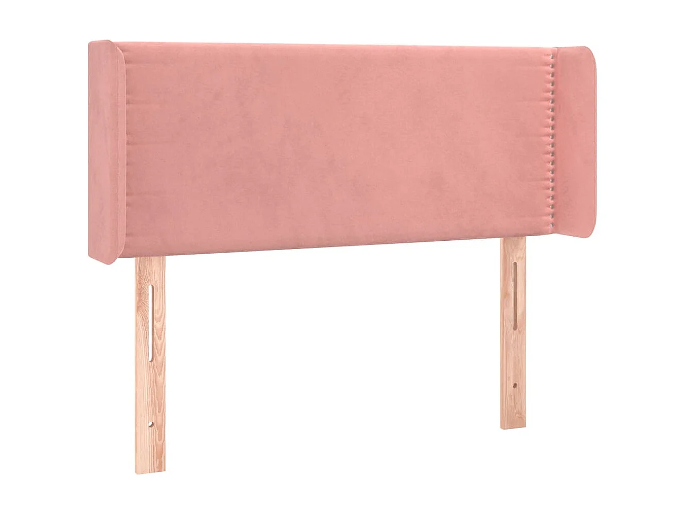 Tête de lit avec oreilles Rose 103x16x78/88 cm Velours