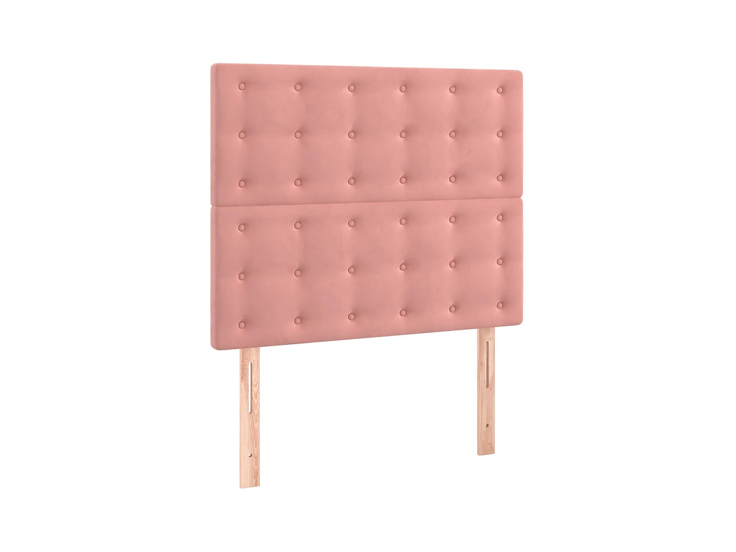 Cabecero de cama rosa 80x5x118/128 cm Terciopelo