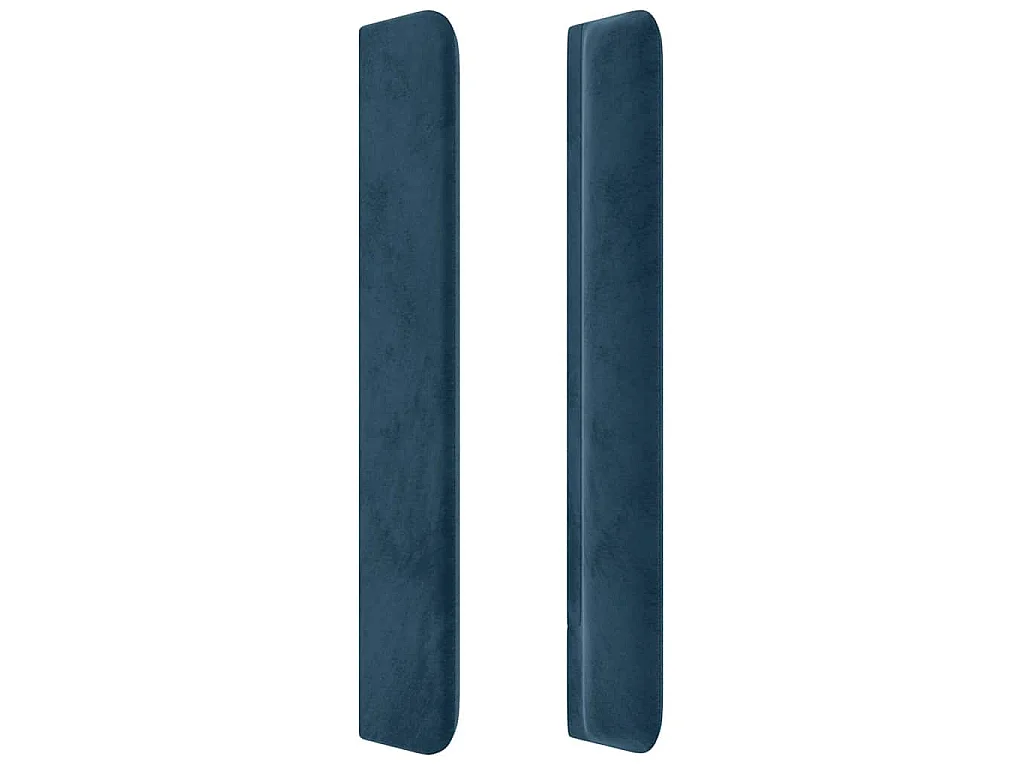 Testiera ad Orecchio Blu Scuro 93x16x118/128 cm in Velluto