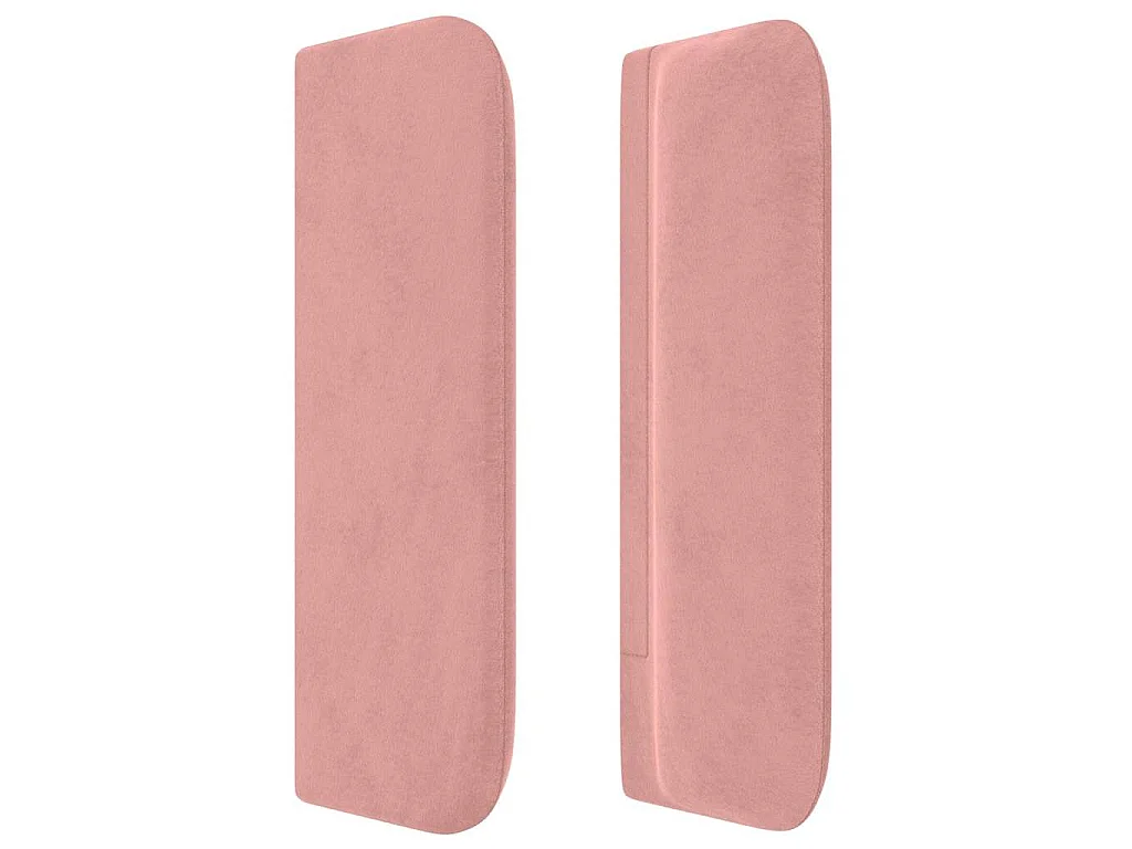 Testiera ad Orecchio Rosa 83x16x78/88 cm in Velluto