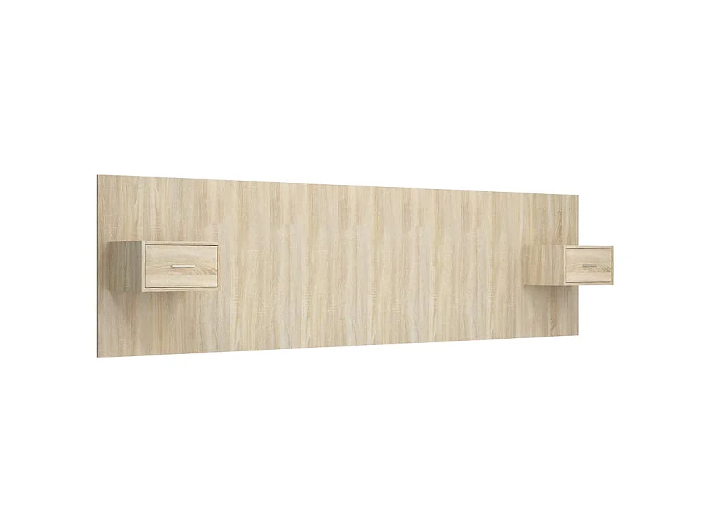 Tête de lit avec armoires Chêne sonoma Bois d'ingénierie