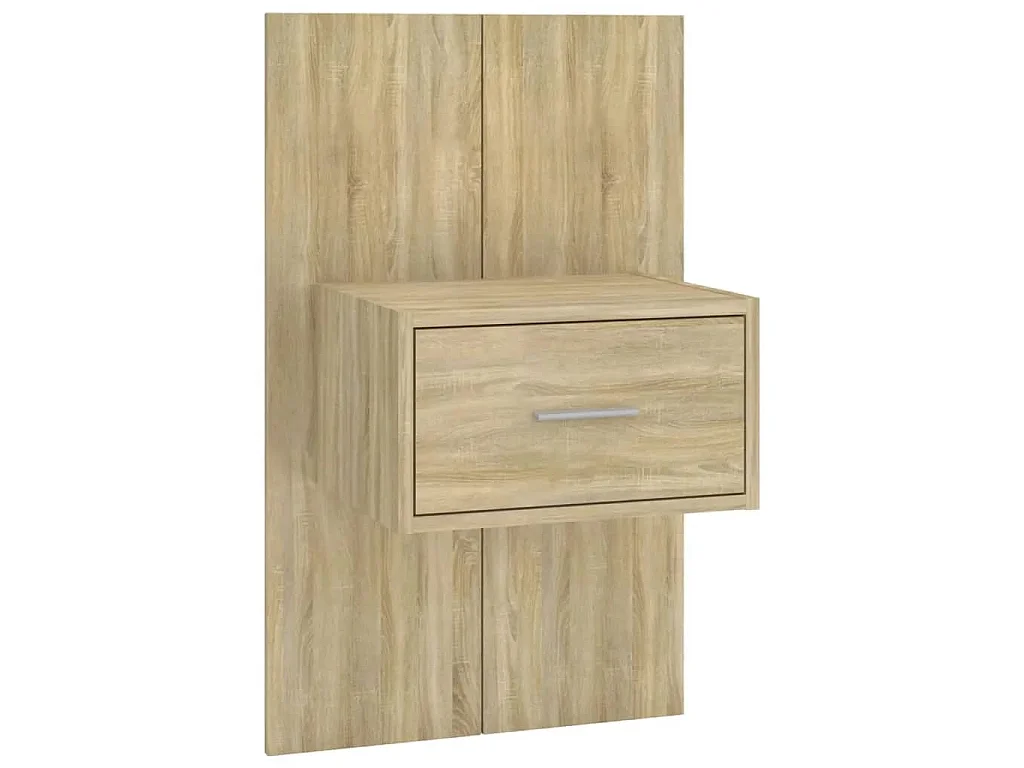 Tête de lit avec armoires Chêne sonoma Bois d'ingénierie