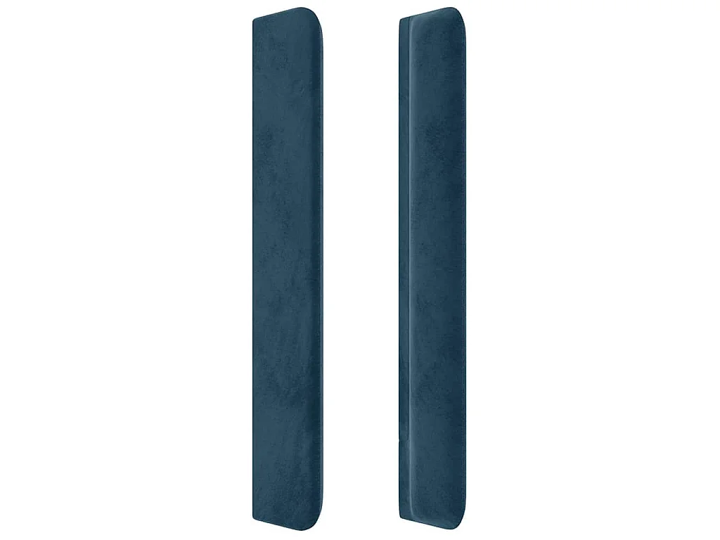 LED Kopfteil Dunkelblau 93x16x118/128 cm Samt