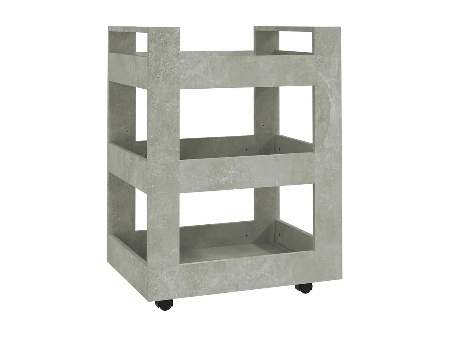 Küchenwagen Betongrau 60x45x80 cm Holzwerkstoff