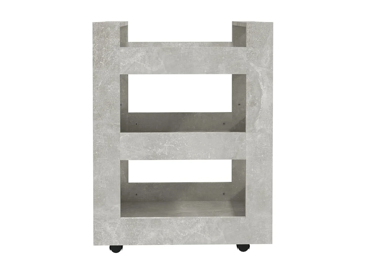 Küchenwagen Betongrau 60x45x80 cm Holzwerkstoff