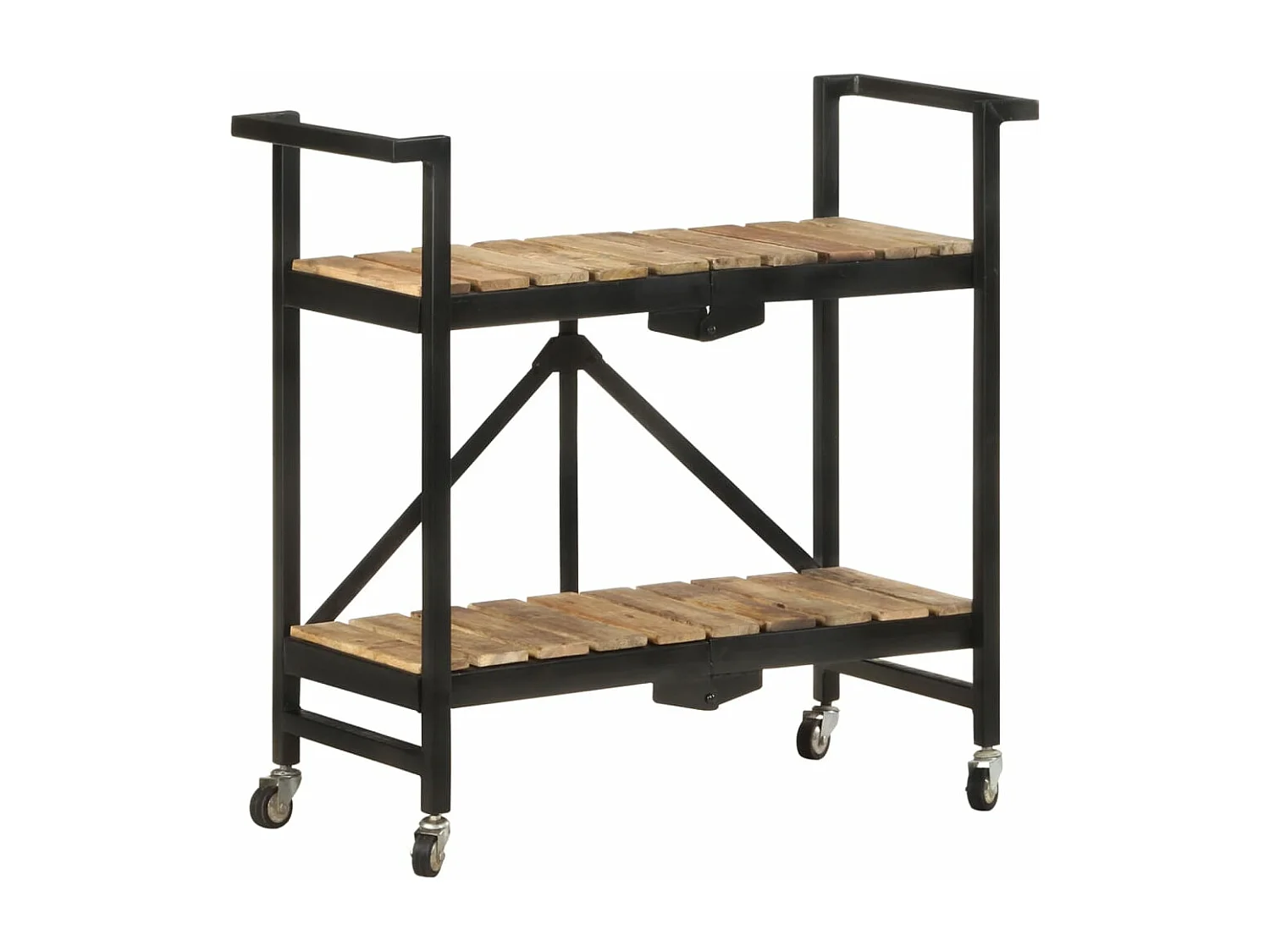 Chariot de cuisine 87x36x81 cm Bois massif de manguier