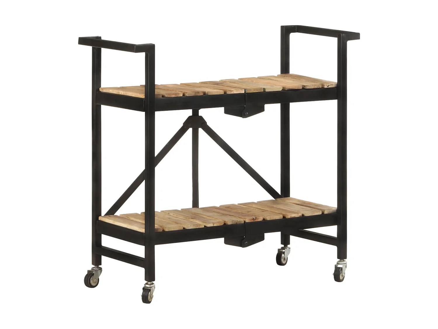 Chariot de cuisine 87x36x81 cm Bois massif de manguier