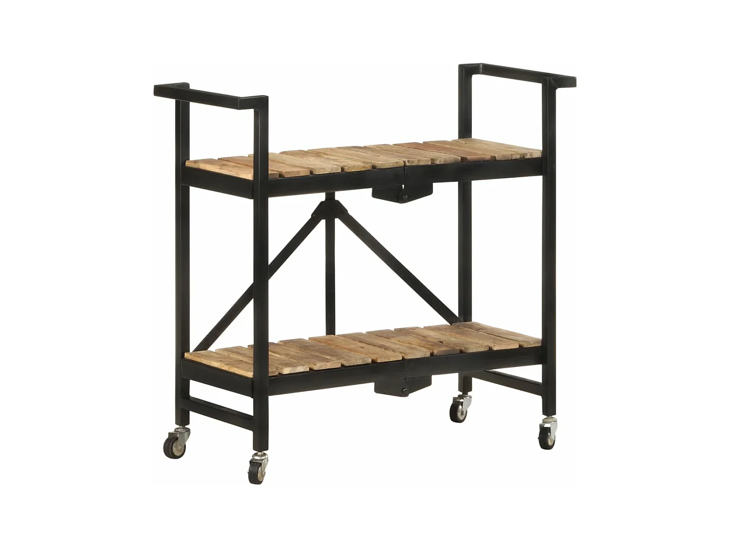 Chariot de cuisine 87x36x81 cm Bois massif de manguier