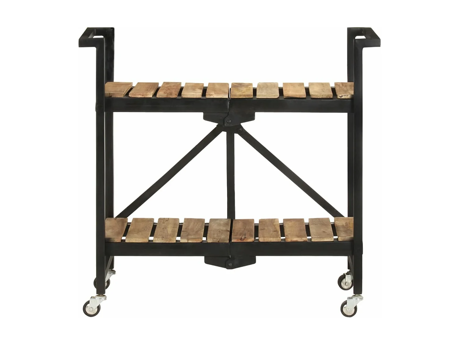 Chariot de cuisine 87x36x81 cm Bois massif de manguier