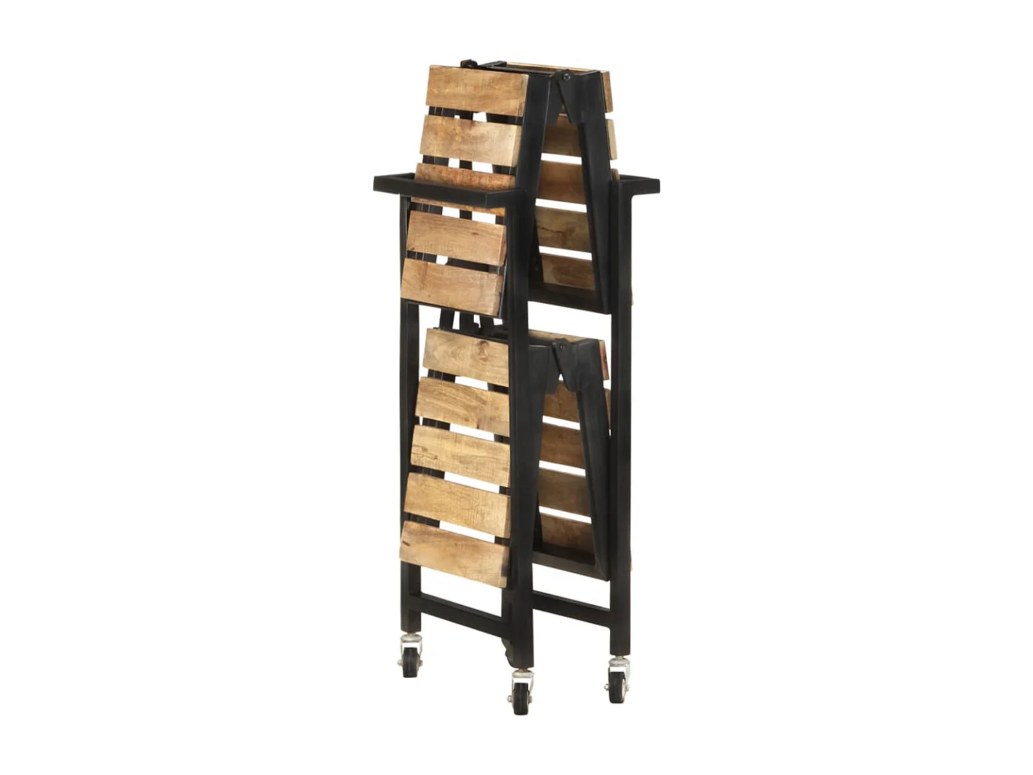Chariot de cuisine 87x36x81 cm Bois massif de manguier