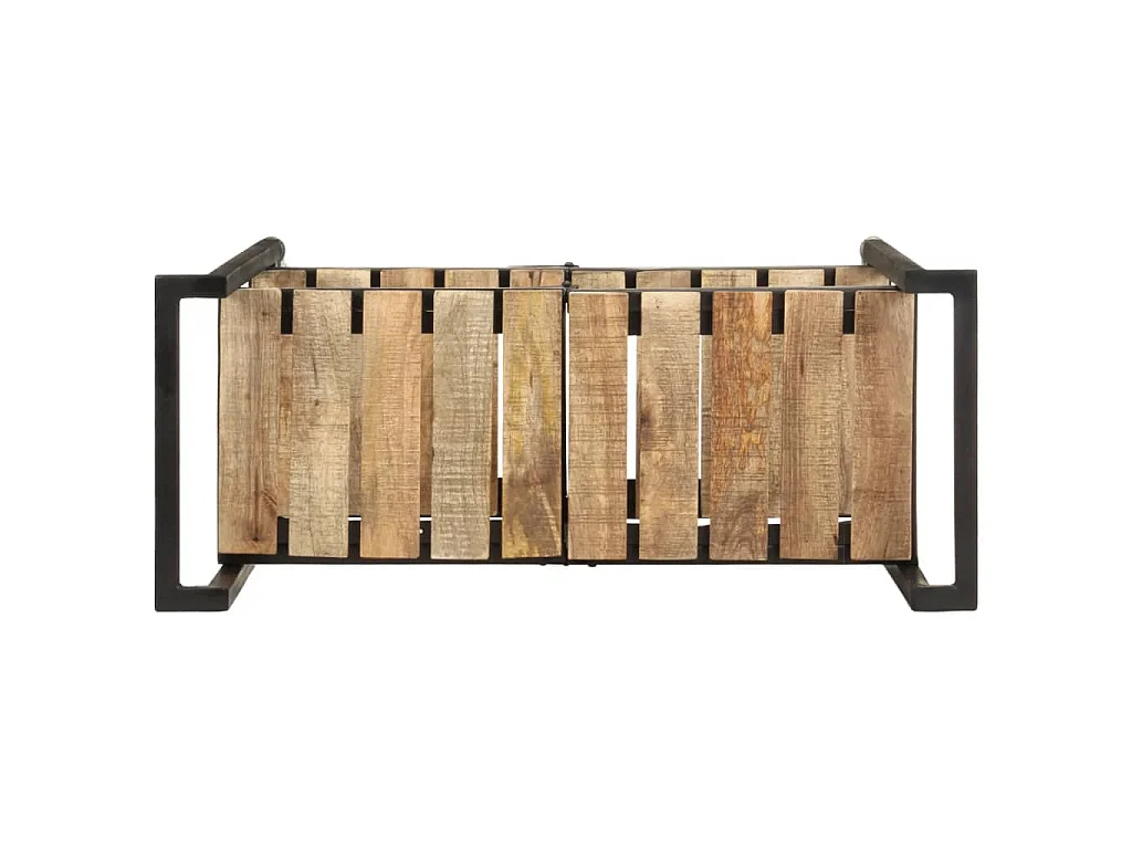 Carrinho de cozinha 87x36x81 cm madeira de mangueira maciça