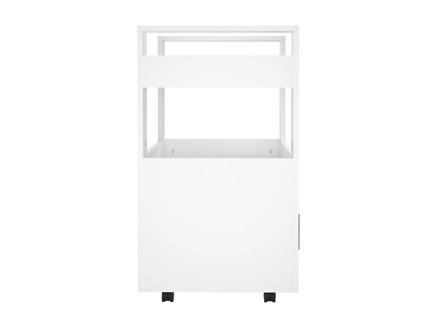 Carrello da Cucina Bianco 60x45x80 cm in Legno Multistrato