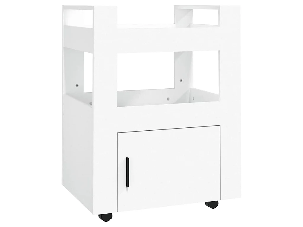 Keukentrolley 60x45x80 cm bewerkt hout wit