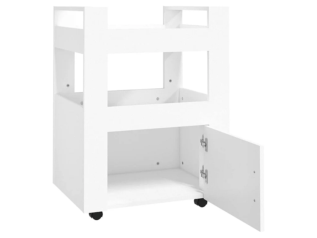 Keukentrolley 60x45x80 cm bewerkt hout wit
