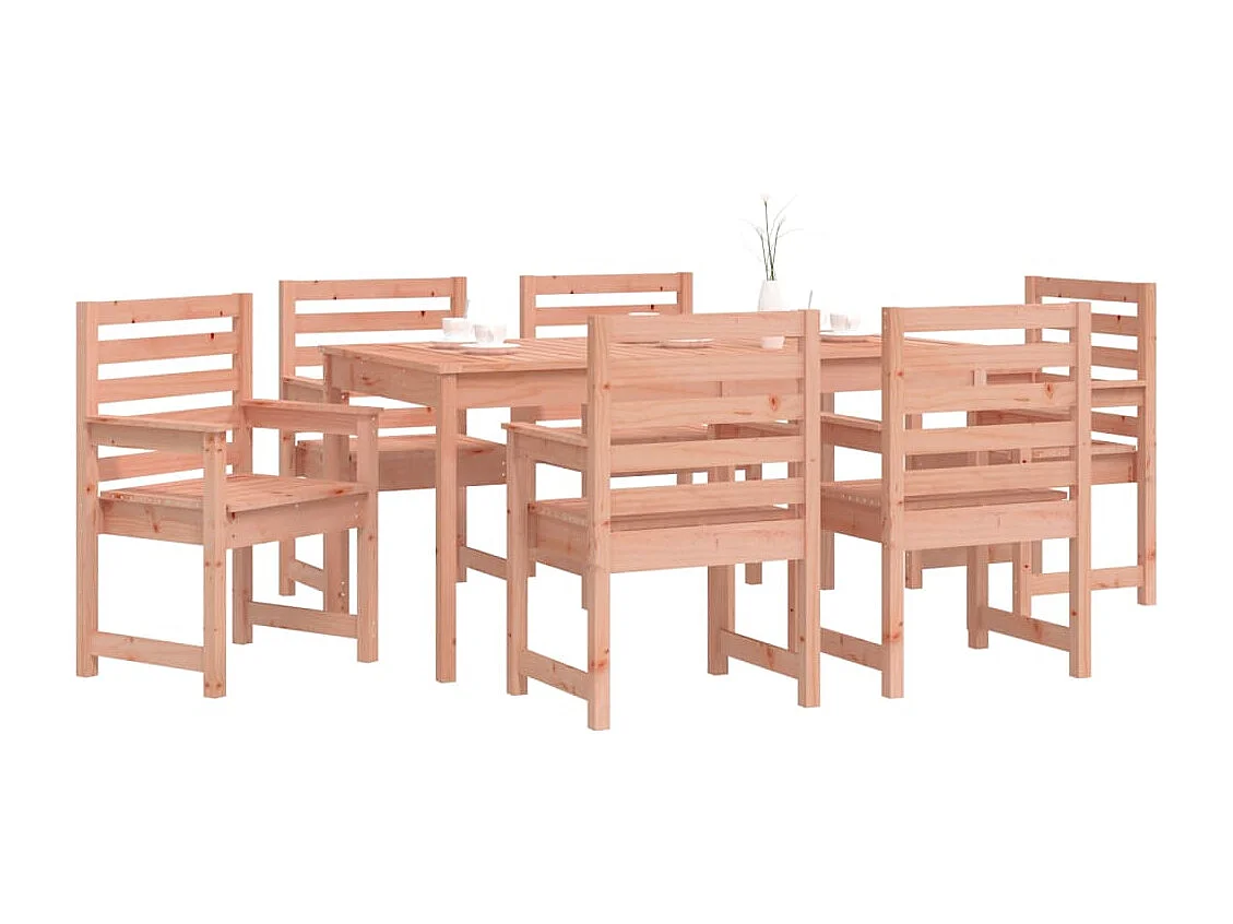 Ensemble à manger de jardin 7 pcs bois massif Douglas